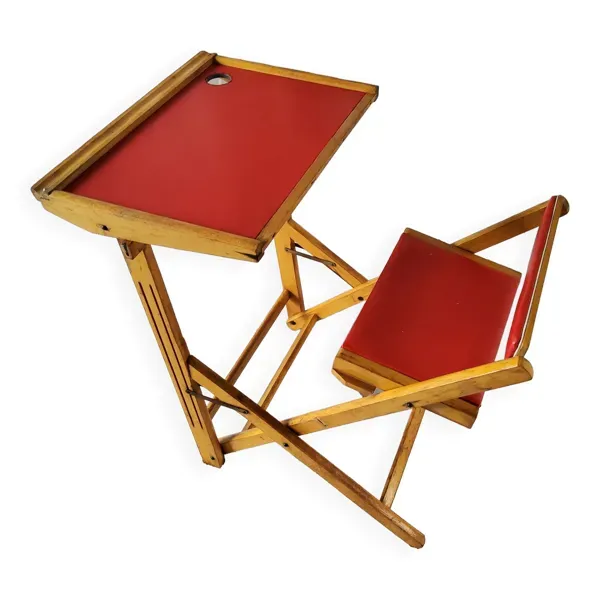 Bureau d’écolier pliant années 50