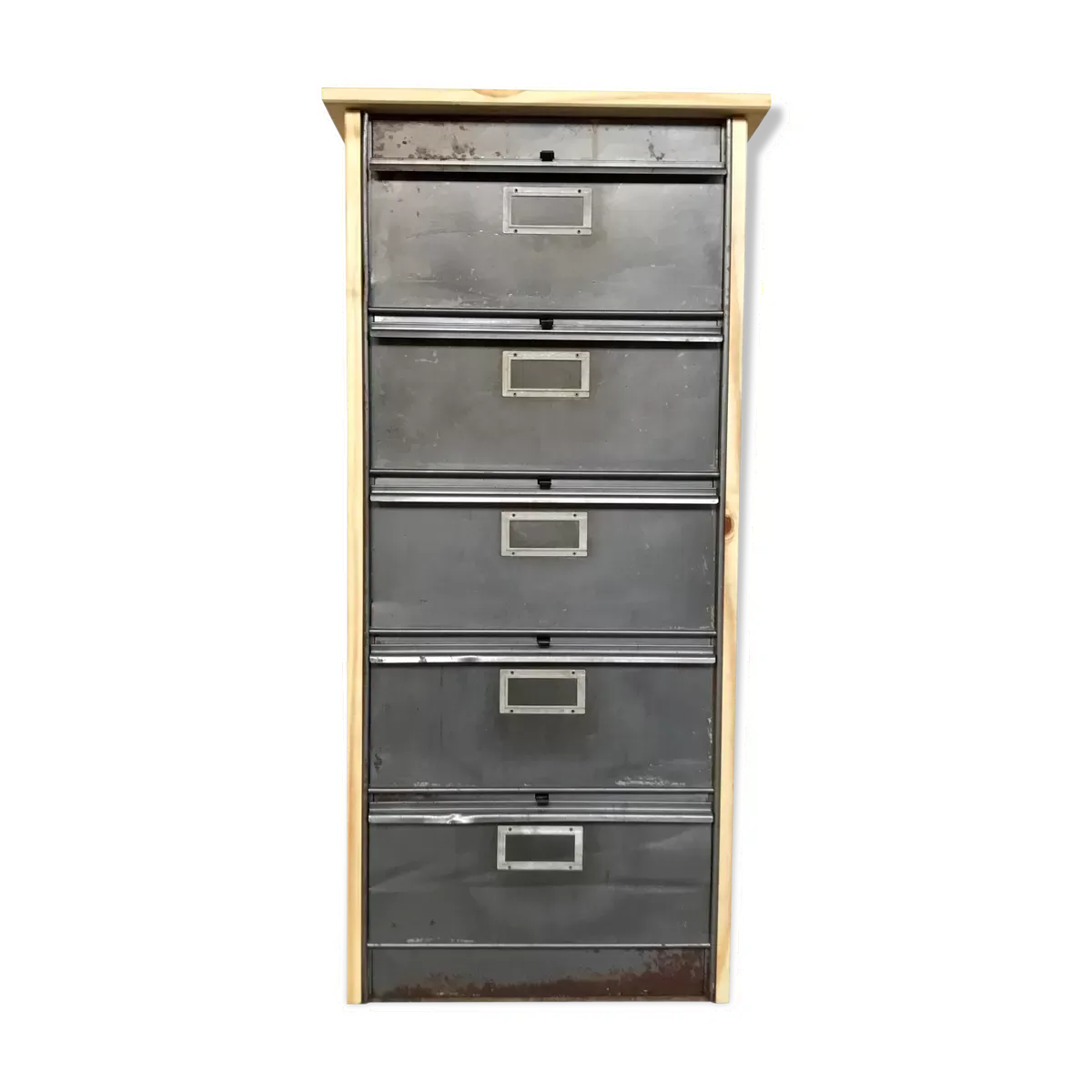 Meuble à clapet Ronéo industriel 1960