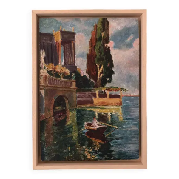 La promenade en barque, 1934.Huile sur toile