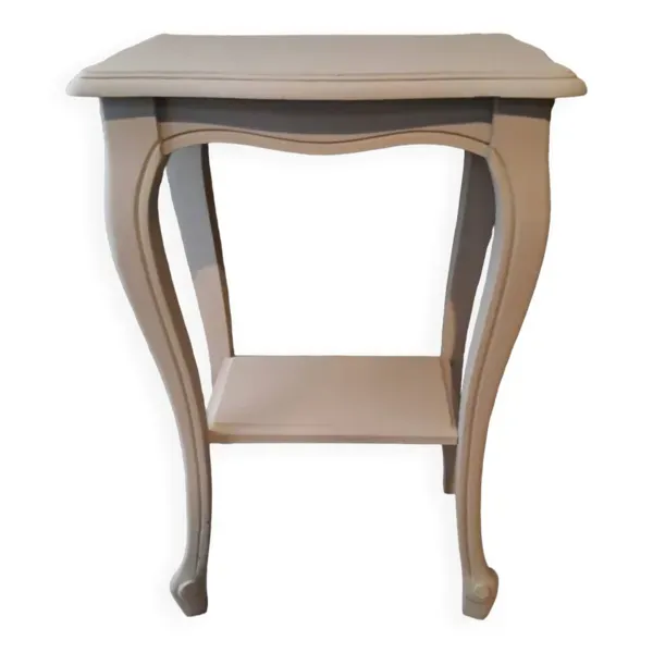 Console en bois peint coloris gris avec un plateau inférieur 1920