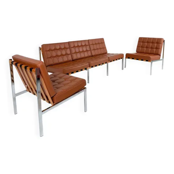 Banquette et fauteuils vintage