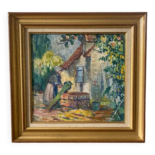 Gouache école du XXEME siècle