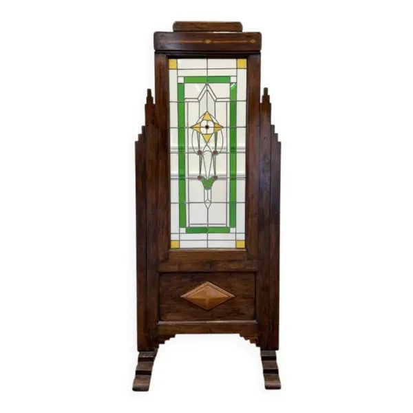 Paravent en vitrail colonial anglais