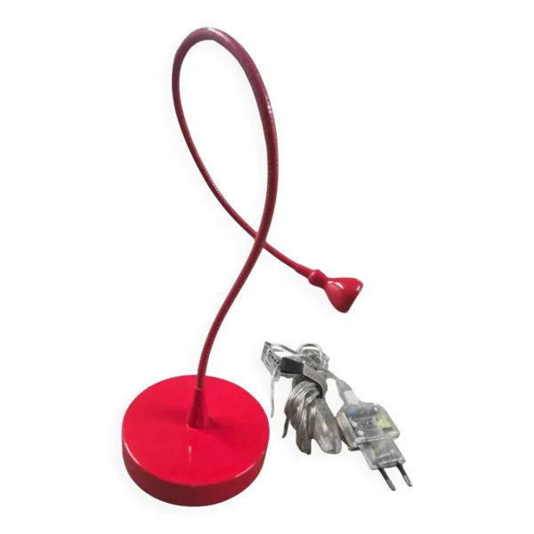 Lampe de bureau ''jansjö'' rouge par ikea - design pop