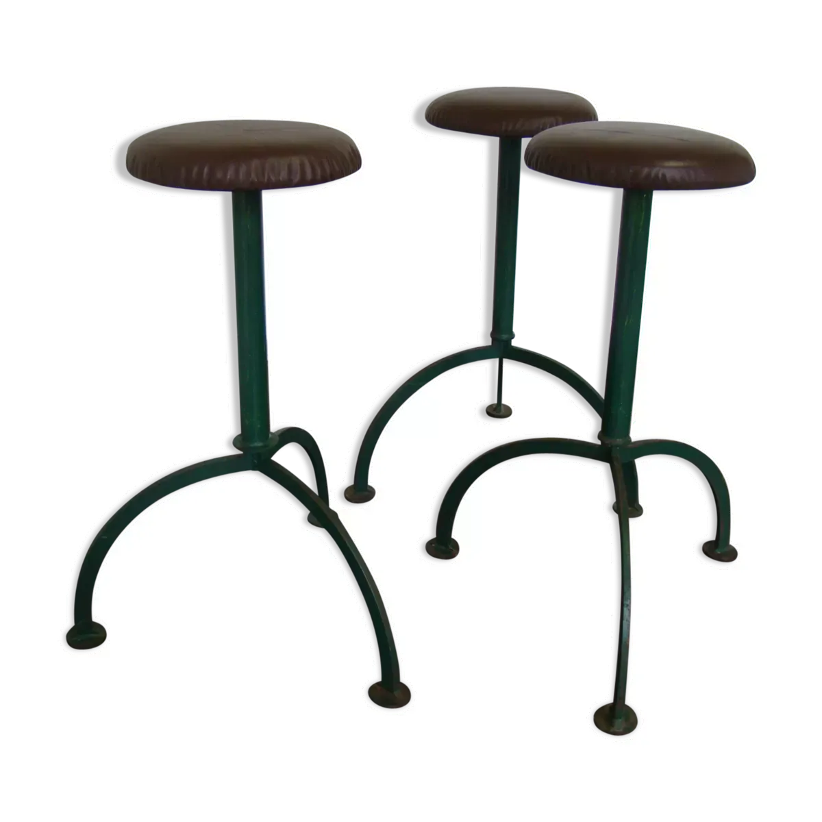 Ensemble de 3 tabourets industriels
