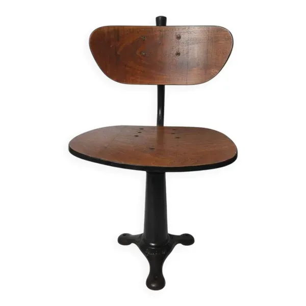 Chaise industrielle en fonte vintate singer