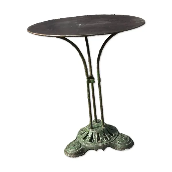 Table de jardin guéridon pied fonte