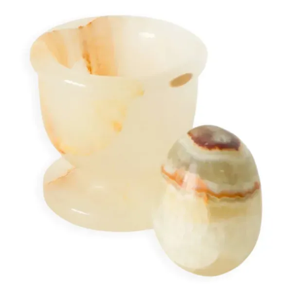 Petit mortier et pilon en albâtre, 1970