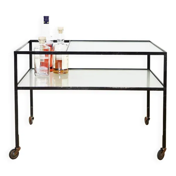 Bar cart Herbert Hirche for Christian Holzäpfel, 1956