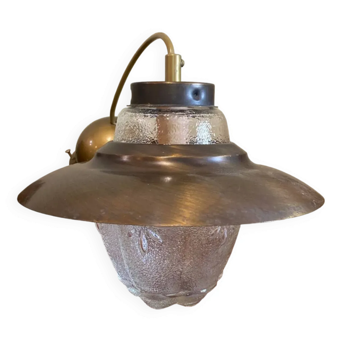 Suspension  verre et laiton