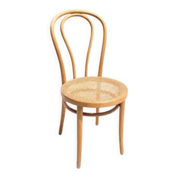 Chaise bistrot cannée en bois courbé ZPM