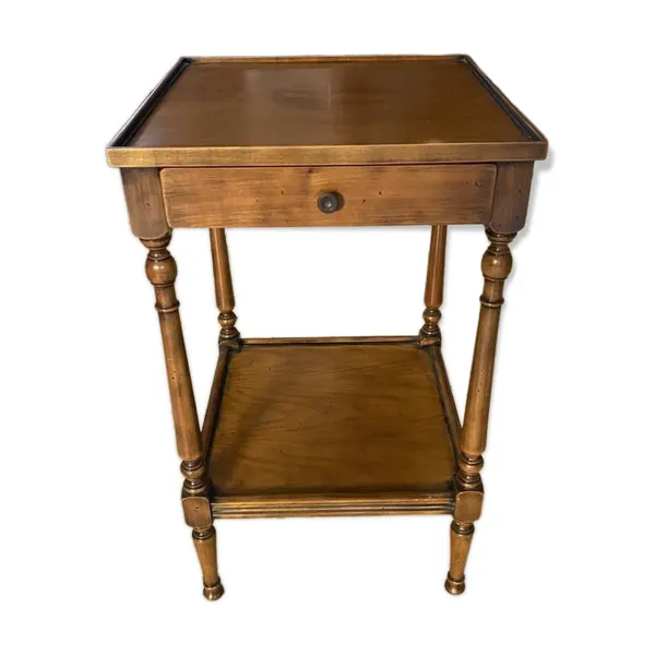 Table d'appoint de style Louis Philippe en bois patiné