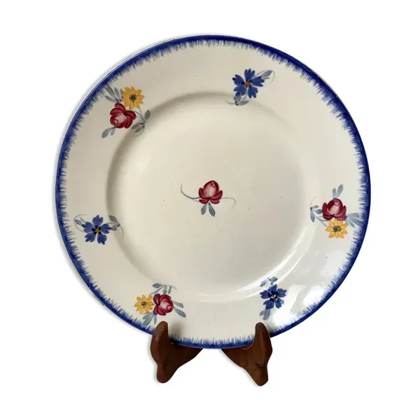 Plat rond Digoin Sarreguemines modèle ''Mary-Lou'' années 30