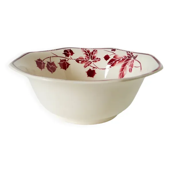 Grand saladier Badonviller modèle Tamarista, 1940