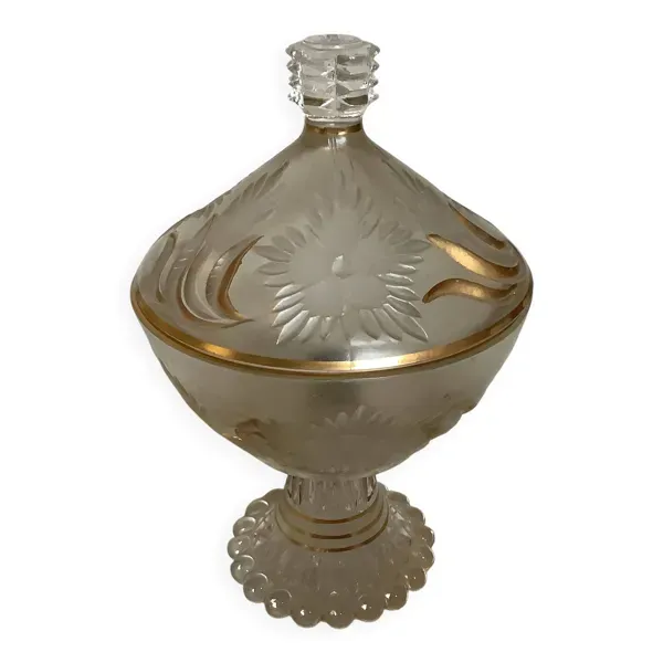 Bonbonnière base perlée et dorée