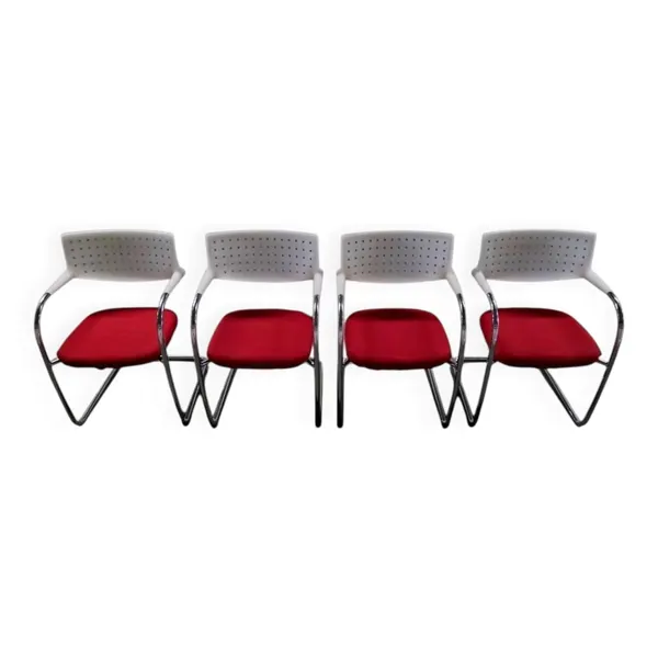 Lot de 4 Chaises Vitra Visavis – Design Antonio Citterio