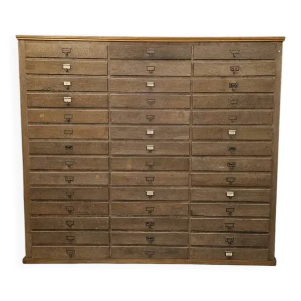 Grand meuble de métier à tiroirs – ancien meuble d’atelier / quincaillerie / N°2