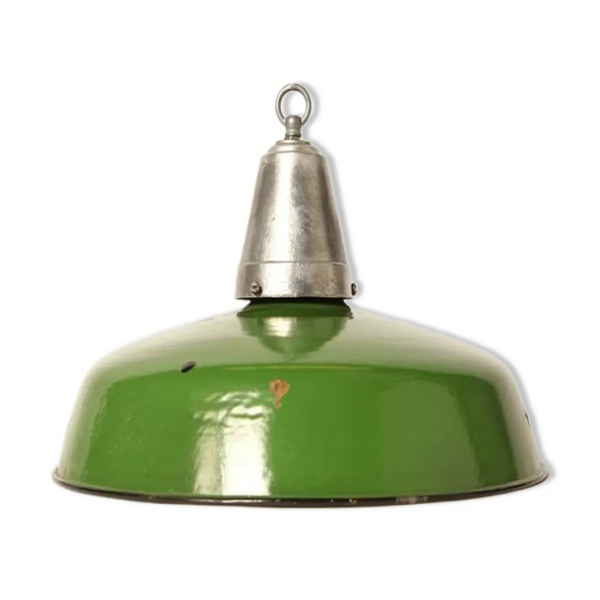Lampe industrielle verte
