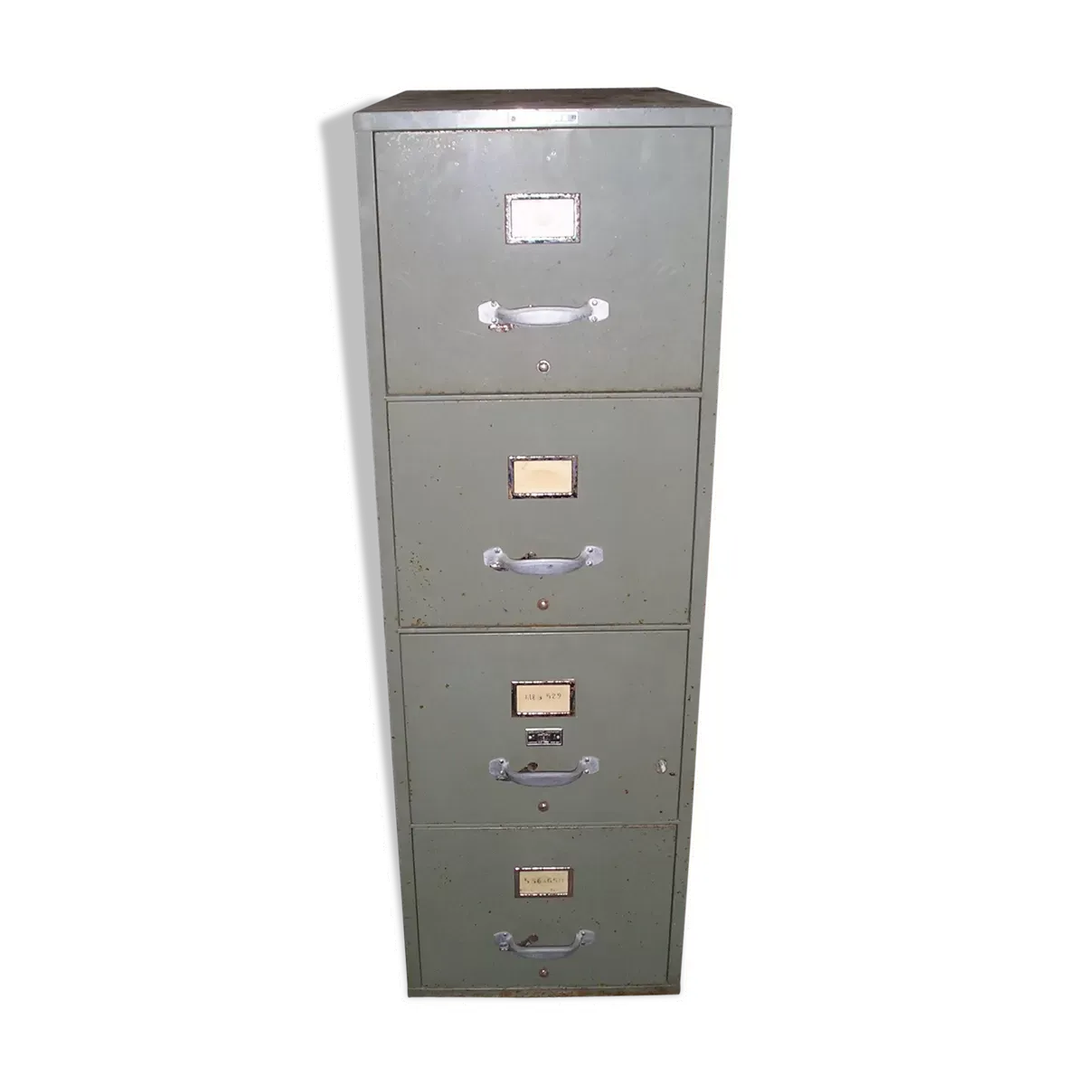 Meuble métal indus kardex à 4 tiroirs + 4 tiroirs intérieurs