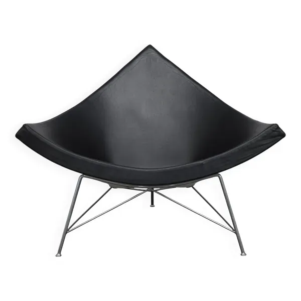 Fauteuil  en cuir Coconut par George Nelson pour Vitra, 1955