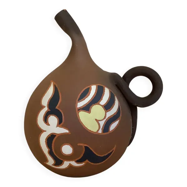 Vase terracotta signé