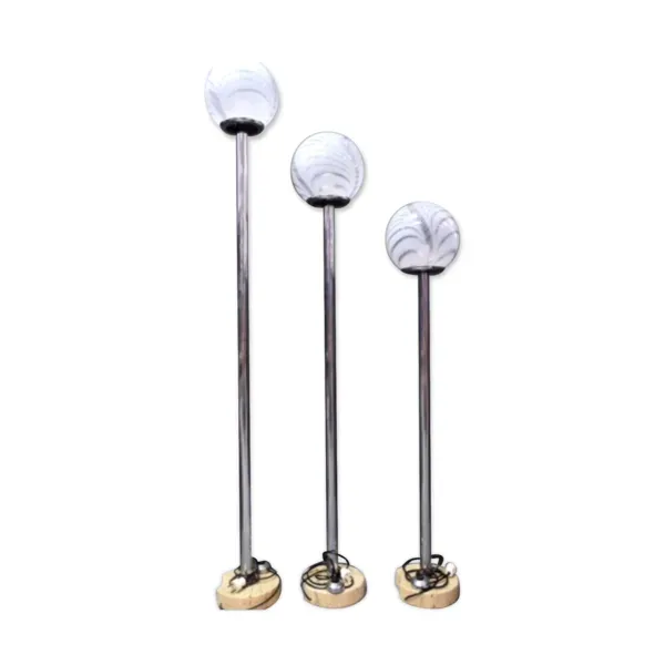 Ensemble de trois luminaires « Tessuto » M.Vignelli pour Venini circa1970