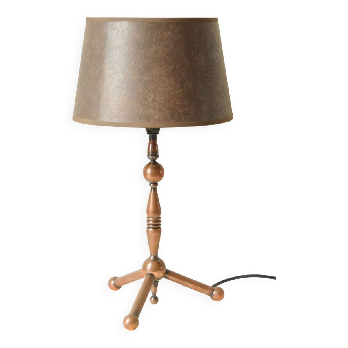 Lampe Tripode - Style Industriel - Cuivre Marron