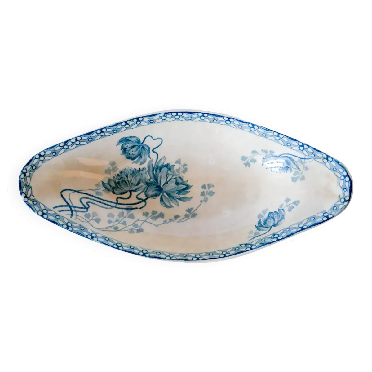 Ravier en Terre de Fer Digoin Sarreguemines modèle Royat fin XIXème