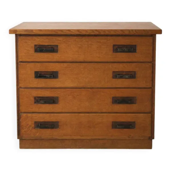 Commode en chêne massif, années 30-40