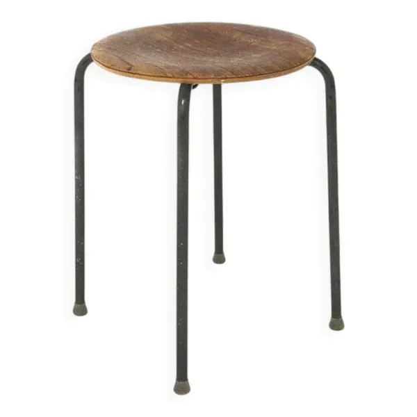 Tabouret scandinave en teck, Suède, 1960