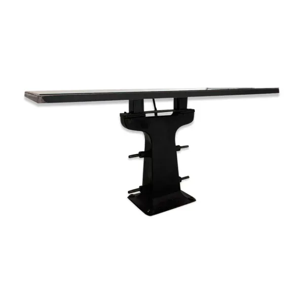 Table industrielle avec piétement en fonte