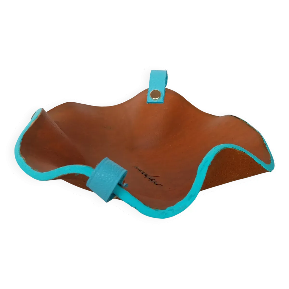 Vide-poche en cuir modelé