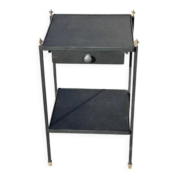 Table d’appoint, chevet dans le style de Jacques Adnet, France 1950