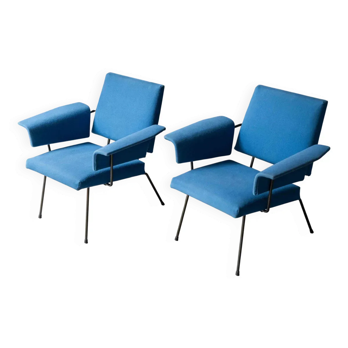 Ensemble de 2 fauteuils lounge par Rudolf Wolf