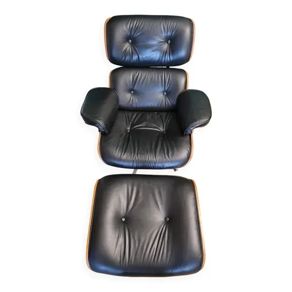 Fauteuil cuir design type années 50