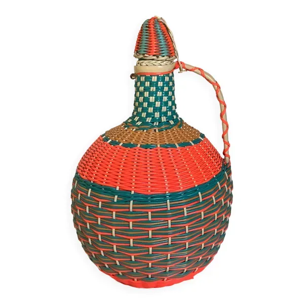 Grande bouteille décorative de sol vintage