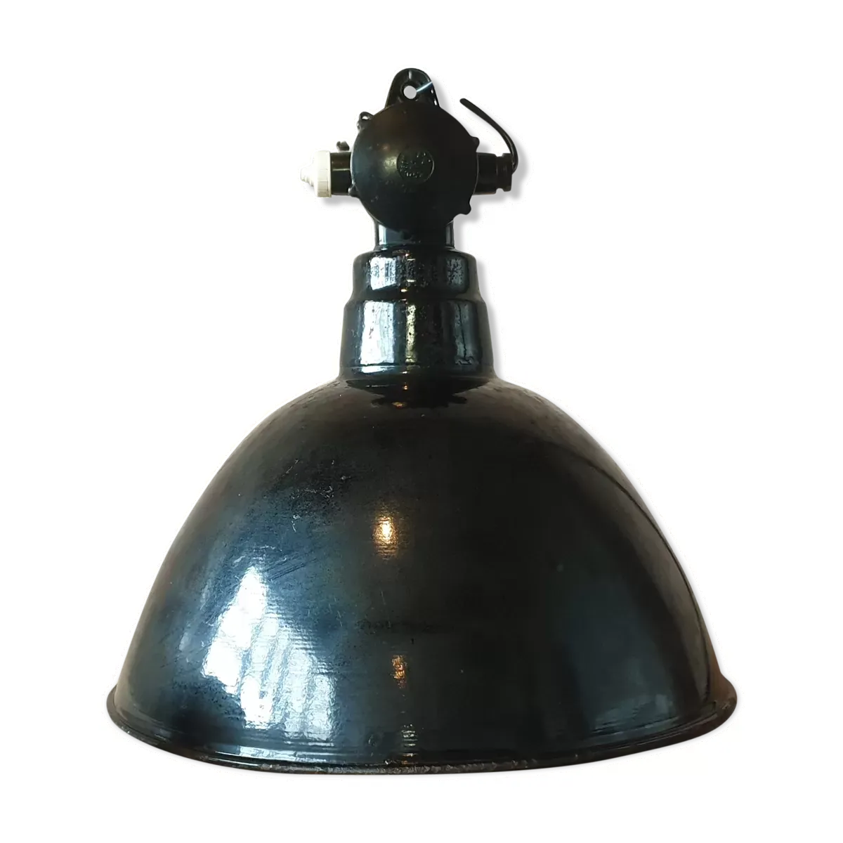 Suspension industrielle d’usine par Leuchtenbau WIttenberg, années 1950