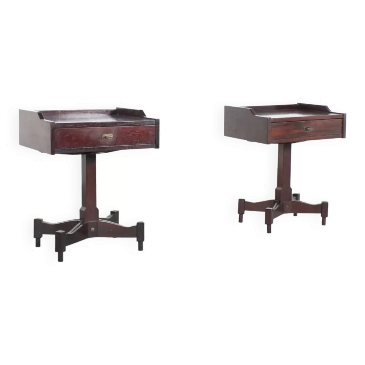 Tables d'Appoint en Palissandre par Claudio Salocchi pour Sormani, Italie, 1960s