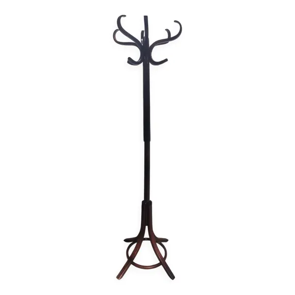 portemanteau perroquet, teinte bois foncée