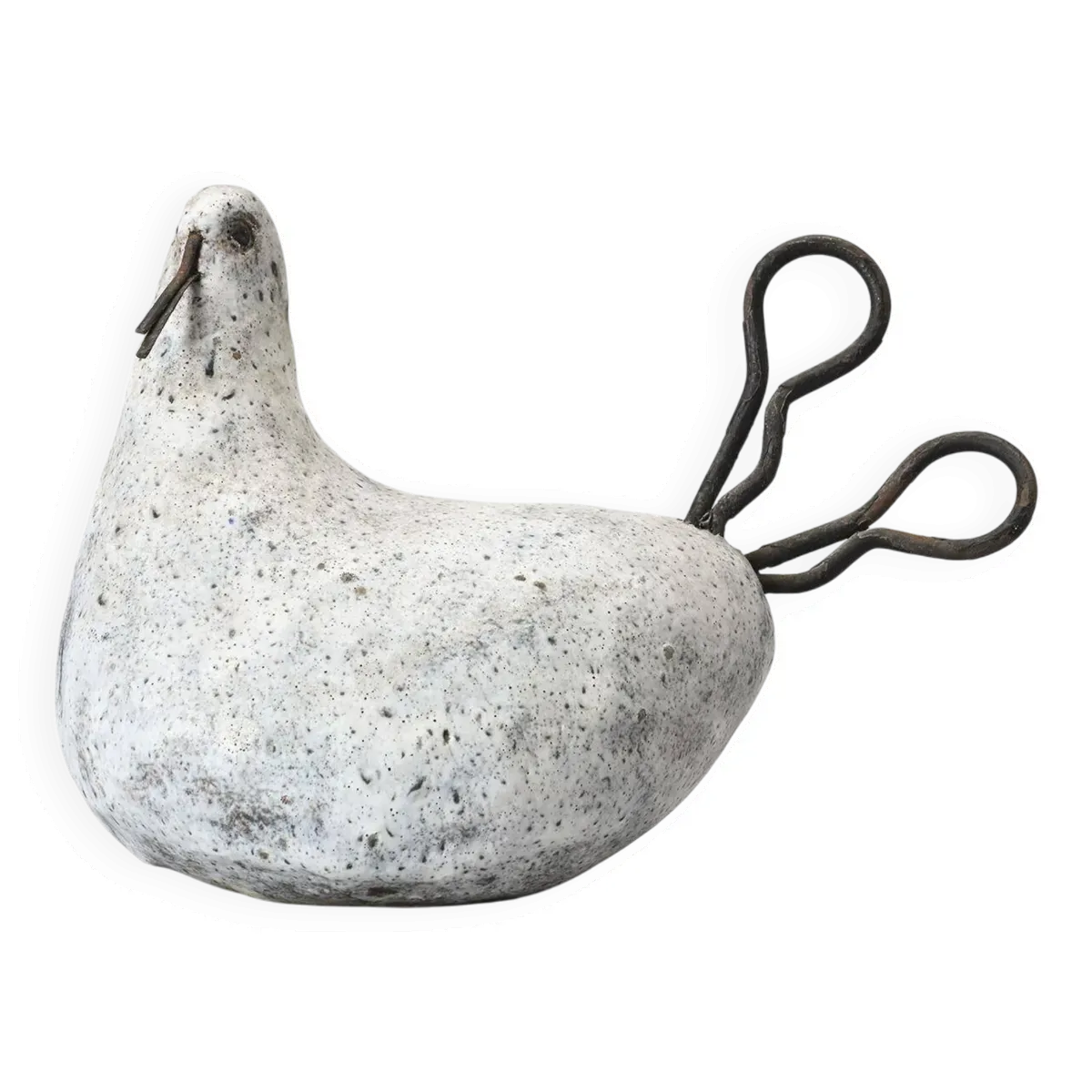 Oiseau blanc par Gérald Olivier, Suisse vers 1970