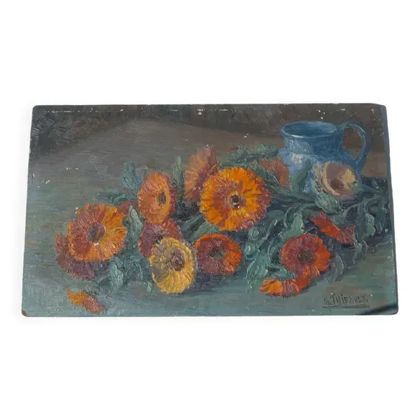 Huile sur bois M Thibault