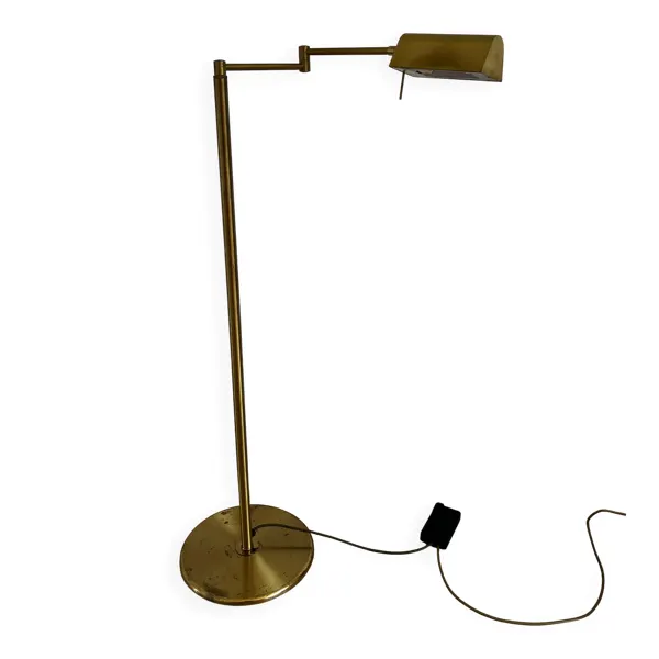 Lampadaire liseuse en laiton