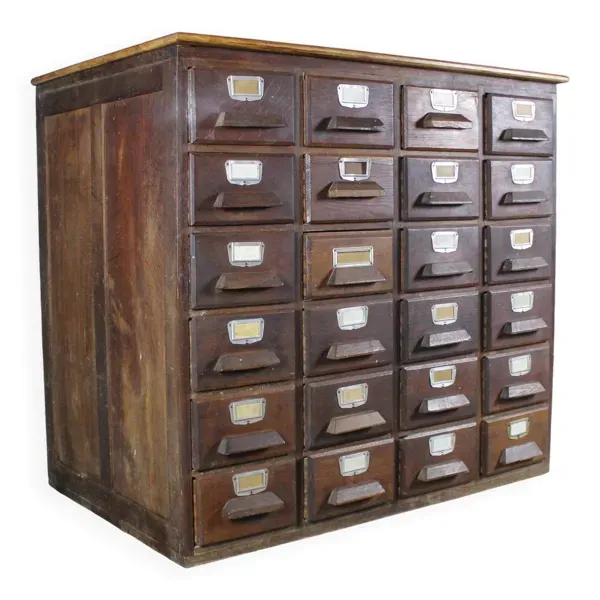 Meuble de métier 24 tiroirs avec porte étiquettes
