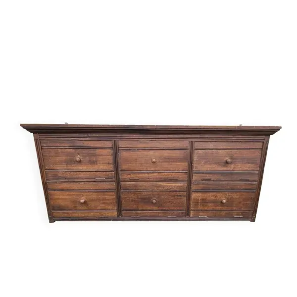 Meuble de métier étagère de notaire à clapets