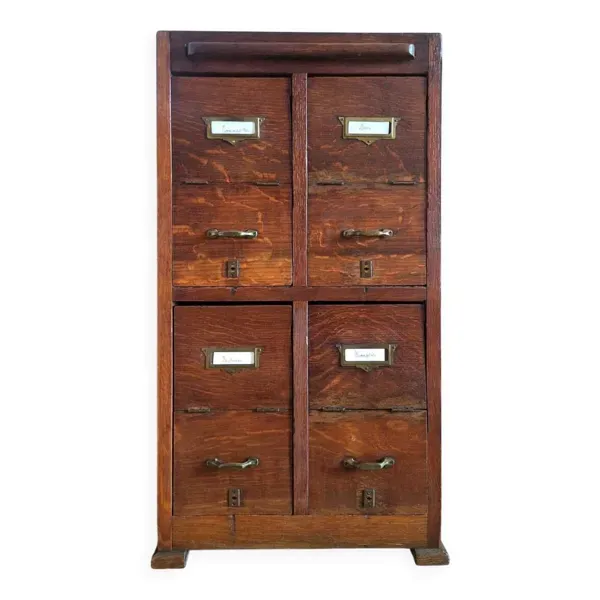 Meuble de métier vintage, secrétaire ancien