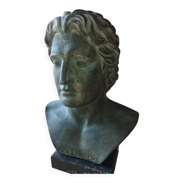 Buste d'alexandre le grand « alexandros »