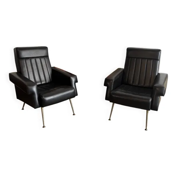 Paire de fauteuils, années 1950-60