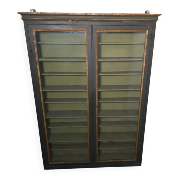 Ancienne vitrine murale cabinet de curiosités