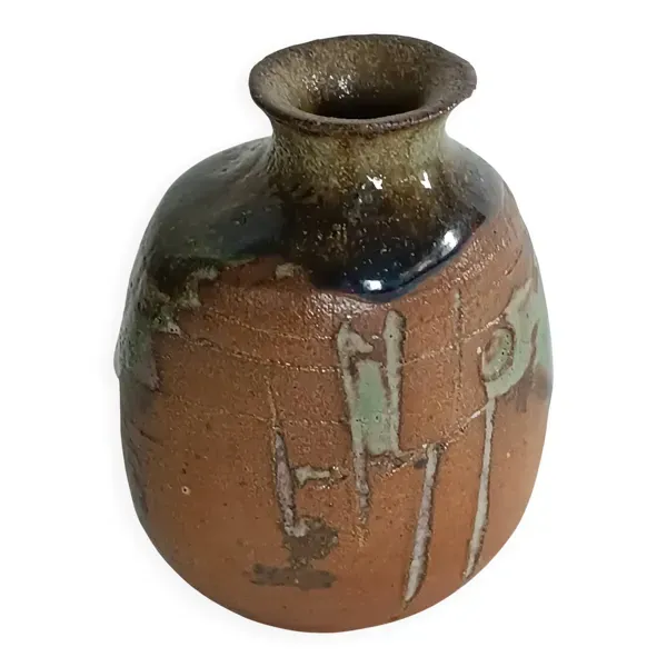 Michel delmotte vase miniature objet de vitrine 1979