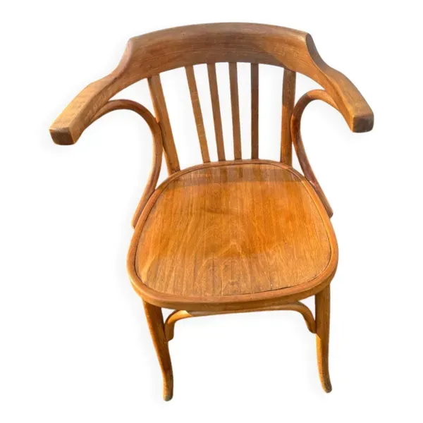 Fauteuil de Bureau Baumann Vintage - Bois Courbé Style Bistrot - Année